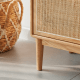Solidwood Calamo Chest of 4 Drawers with Cabinet