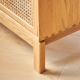 Solidwood Calamo Storage Cabinet with Rattan Doors