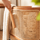 Solidwood Quartz Cherry Clothes Rack with Castors & Basket