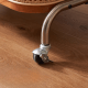 Solidwood Quartz Cherry Clothes Rack with Castors & Basket
