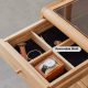 Solidwood Calamo Clothes Rack with Mirror & Drawer Unit, Natural