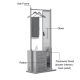 Solidwood Calamo Clothes Rack with Mirror & Drawer Unit, Natural