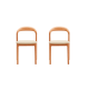 Solidwood Quartz Cherry Dining Chairs, Set of 2