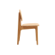 Solidwood Calamo Dining Chairs with Rattan Back, Set of 2