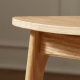 Solidwood Calamo Dining Chairs with Rattan Back, Set of 2