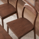 Solidwood Kano Curved-Back Dining Chairs, Set of 2