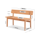 Solidwood Hemura Dining Bench
