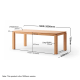 Solidwood Hemura Dining Table, 1.8m