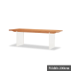 Solidwood Elvoraa Cherry Dining Table with Acrylic Legs, 2m