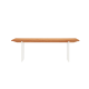 Solidwood Elvoraa Cherry Dining Table with Acrylic Legs, 2m
