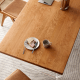 Solidwood Elvoraa Cherry Dining Table with Acrylic Legs, 2m