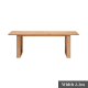 Solidwood Hemura Dining Table with Trestle Base, 2.2m