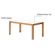 Solidwood Jinova Dining Table with Sintered Stone Top