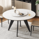 Solidwood Yelant Round Turntable Dining Table