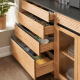 Solidwood Hemura Sideboard with 4 Drawers