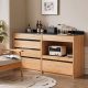 Solidwood Hemura Sideboard with 4 Drawers