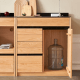 Solidwood Hemura Sideboard with Drawers & Cabinet