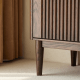 Solidwood Santa Rosa Sideboard with Sintered Stone Top & Hutch, 120x42x172cm, Walnut