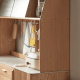Solidwood Santa Rosa Sideboard with Sintered Stone Top & Hutch, 150x42x172cm, Natural