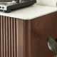 Solidwood Santa Rosa Sideboard with Sintered Stone Top, 150x42x81cm, Walnut