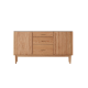 Solidwood Santa Rosa Sideboard with Sintered Stone Top, 150x42x81cm, Natural