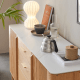 Solidwood Santa Rosa Sideboard with Sintered Stone Top, 150x42x81cm, Natural