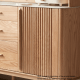 Solidwood Santa Rosa Sideboard with Sintered Stone Top, 150x42x81cm, Natural