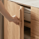 Solidwood Santa Rosa Sideboard with Sintered Stone Top, 150x42x81cm, Natural