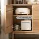 Solidwood Santa Rosa Sideboard with Sintered Stone Top, 150x42x81cm, Natural
