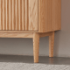 Solidwood Santa Rosa Sideboard with Sintered Stone Top, 150x42x81cm, Natural