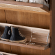 Solidwood Calamo Rattan Shoe Cabinet 88cm, Walnut