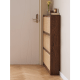 Solidwood Calamo Rattan Shoe Cabinet 88cm, Walnut