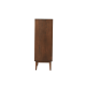 Solidwood Bailey Shoe Cabinet, 80x35cm, Walnut
