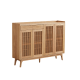 Solidwood Santa Rosa Shoe Cabinet with Drawers, 1.4m