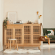 Solidwood Santa Rosa Shoe Cabinet with Drawers, 1.4m