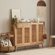 Solidwood Santa Rosa Shoe Cabinet with Drawers, 1.4m