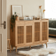 Solidwood Santa Rosa Shoe Cabinet with Drawers, 1.4m