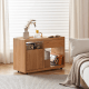 Solidwood Hemura Movable Side Table, 0.8m