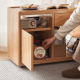 Solidwood Hemura Movable Side Table, 0.8m
