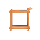 Solidwood Quartz Cherry Movable Side Table with Glass Tray