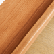 Solidwood Quartz Cherry Movable Side Table with Glass Tray