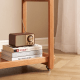 Solidwood Quartz Cherry Movable Side Table with Glass Tray