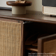 Solidwood Bailey Shoe Cabinet, 48x35cm, Walnut
