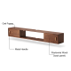 Solidwood Danya Wall-mounted Entertainment Unit, 1.8m