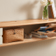 Solidwood Gabea Wall-mounted Entertainment Unit, 1.6m