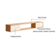 Solidwood Gabea Wall-mounted Entertainment Unit, 1.6m