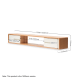 Solidwood Gabea Wall-mounted Entertainment Unit, 1.6m