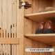 Solidwood Santa Rosa Shoe Cabinet, 0.8m