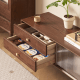 Solidwood Danya Entertainment Unit with Glass Doors, 2.2m