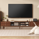 Solidwood Danya Entertainment Unit with Glass Doors, 2.2m